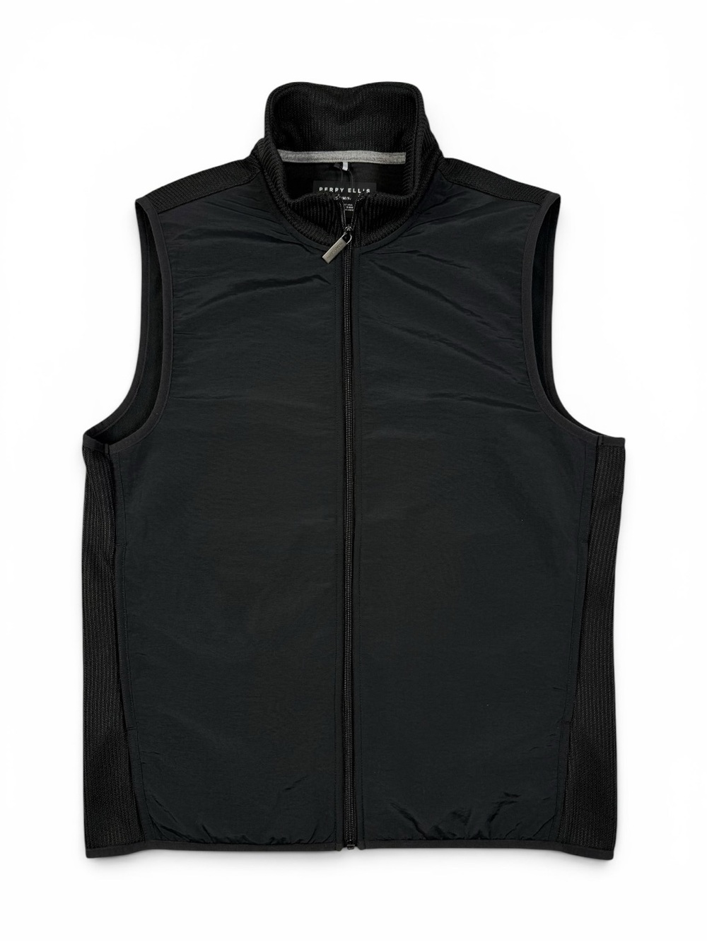 Perry Ellis Black Mixed Media Performance Vest NWT Men’s Medium